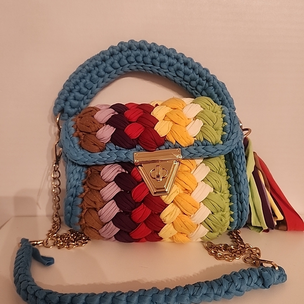 Colorful Woven Handbag